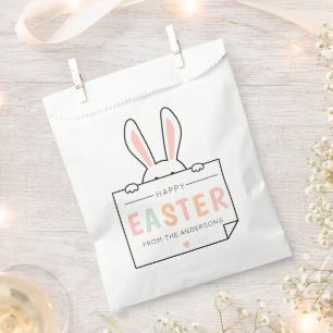 Sachets En Papier Jolies oreilles de lapin de Pâques