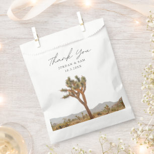 Sachets En Papier Joshua Tree Wedding Favor Boho Merci
