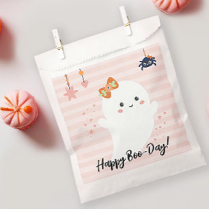 Sachets En Papier Jour de Boo rose heureux Kawaii Fantôme Anniversai