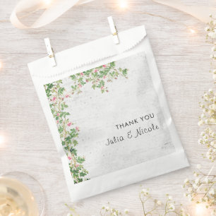 Sachets En Papier Journal de style vintage mur ancien rose rose mari