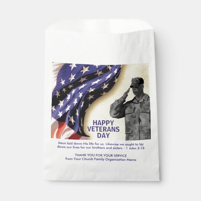 Sachets En Papier JOURNÉE DES ANCIENS COMBATTANTS DU Merci patriotiq (Devant)