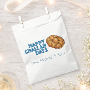 Sachets En Papier Joyeuses fêtes de Challah Hanoukka Chanukah