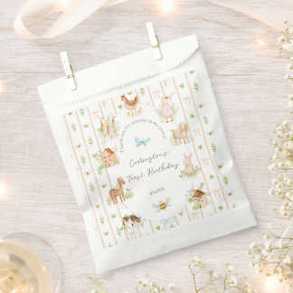 Sachets En Papier Joyeux Anniversaire de Ferme Grandmillénaire Peint