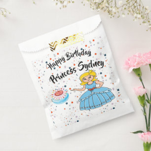 Sachets En Papier Joyeux Anniversaire Fête des Princesses