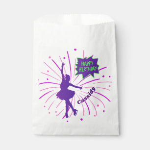 Sachets En Papier Joyeux Anniversaire Patinage artistique personnali