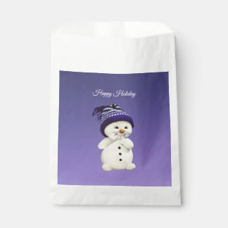 Sachets En Papier Joyeux bonhomme de neige, vacances