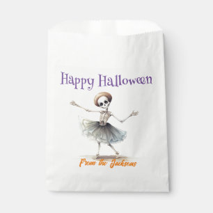 Sachets En Papier Joyeux Halloween SKELETTE AMUSANTE AVEC TUTU
