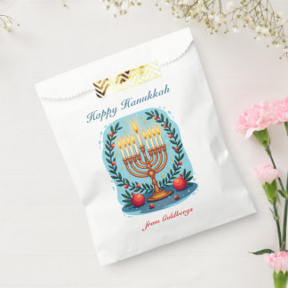 Sachets En Papier 🕎 Joyeux Hanukkah Menorah & Couronne