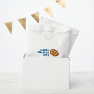 Sachets En Papier Joyeux Jours de Challah Juif Fête Pain Hanoukka
