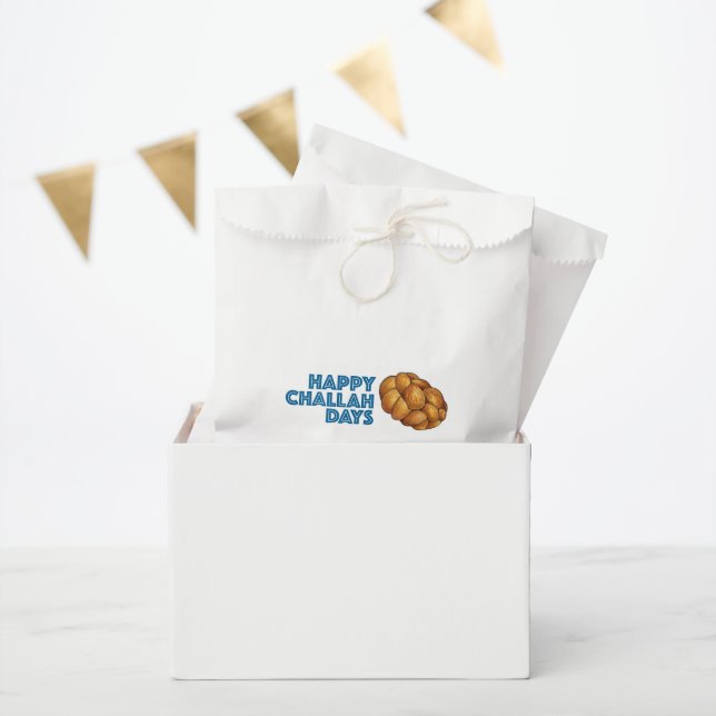 Sachets En Papier Joyeux Jours de Challah Juif Fête Pain Hanoukka (Fête)