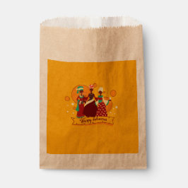 Sachets En Papier Joyeux Kwanzaa 3 Dames Jaunes