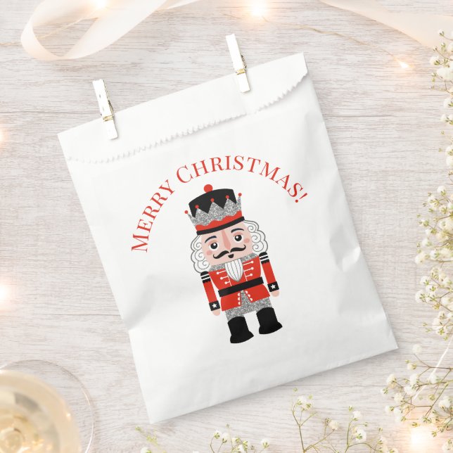 Sachets En Papier Joyeux Noël Fête des Noisettes (Coupé)