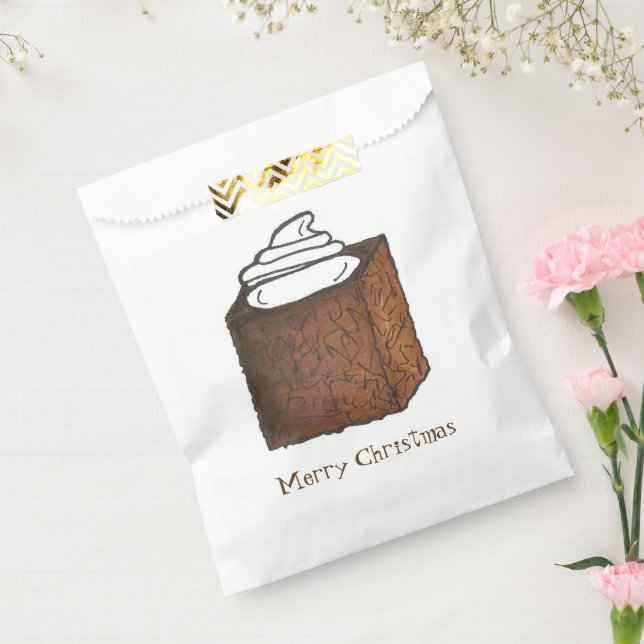 Sachets En Papier Joyeux Noël Gingerbread Gâteau Sucre et épices (Scellé)