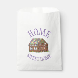 Sachets En Papier Joyeux Noël Gingerbread Maison de vacances Traitem
