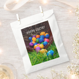 Sachets En Papier Joyeux Panier de chasse aux oeufs de Pâques Photo