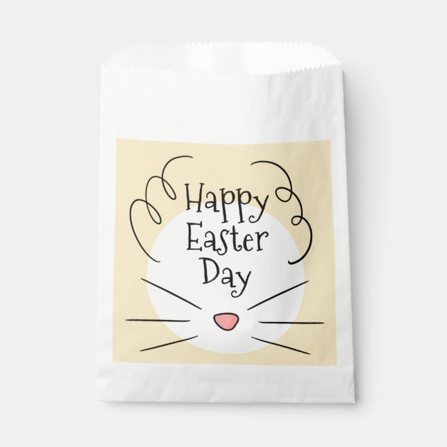 Sachets En Papier Joyeux Sac Faveur Pâques (Devant)