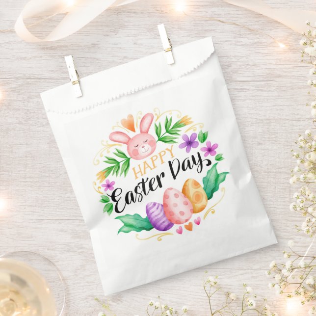 Sachets En Papier Joyeux Sac Faveur Pâques (Coupé)