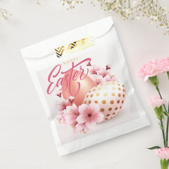 Sachets En Papier Joyeux Sac Faveur Pâques (Scellé)