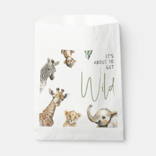 Sachets En Papier Jungle Safari C'est sur le point de Baby shower sa