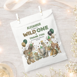 Sachets En Papier Jungle Safari Fête sauvage Animaux Garçons Anniver