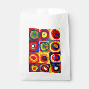 Sachets En Papier Kandinsky Farbstudie Cercles Carré Quadrate Art