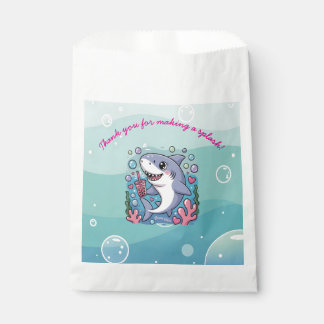 Sachets En Papier Kawaii Boba Requin "Vibes Océaniques" Sous La Mer