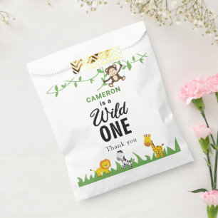 Sachets En Papier Kawaii Wild Un Anniversaire Safari Jungle Animaux