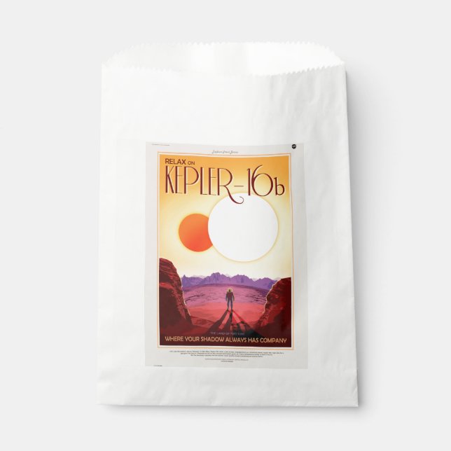 Sachets En Papier Kepler Space Voyage Destination Planète Aventure (Devant)