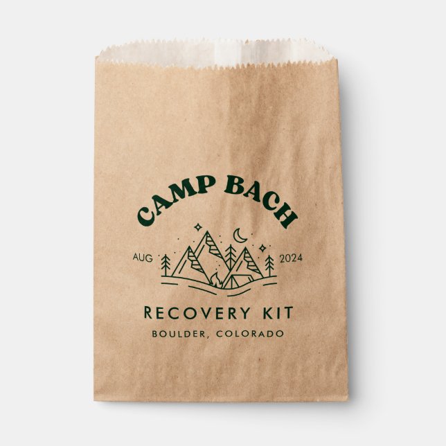Sachets En Papier Kit de récupération Camp Bachelorette (Devant)