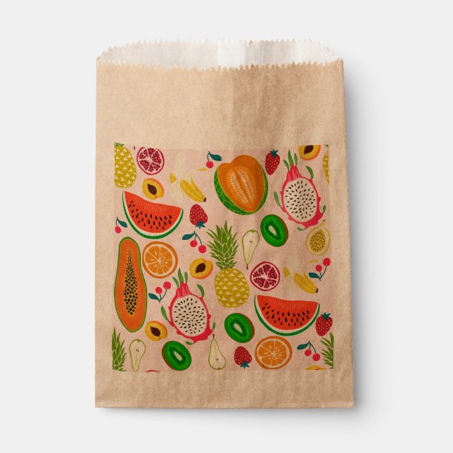 Sachets En Papier kiwi grenade aux fruits du dragon tropical (Devant)