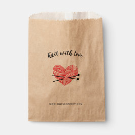 Sachets En Papier Knit with Love Yarn Heart Crafts