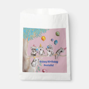 Sachets En Papier Koala Bears Birthday Party Animaux Girls rose