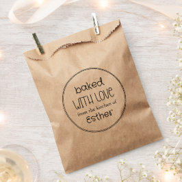 Sachets En Papier Kraft Baked with Love