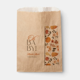 Sachets En Papier Kraft Fall Theme Baby Shower