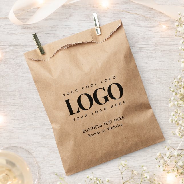 Sachets En Papier Kraft Style Business Company Logo Sac en papier te (Coupé)