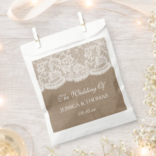 Sachets En Papier La collection de Mariages Burlap & Lace