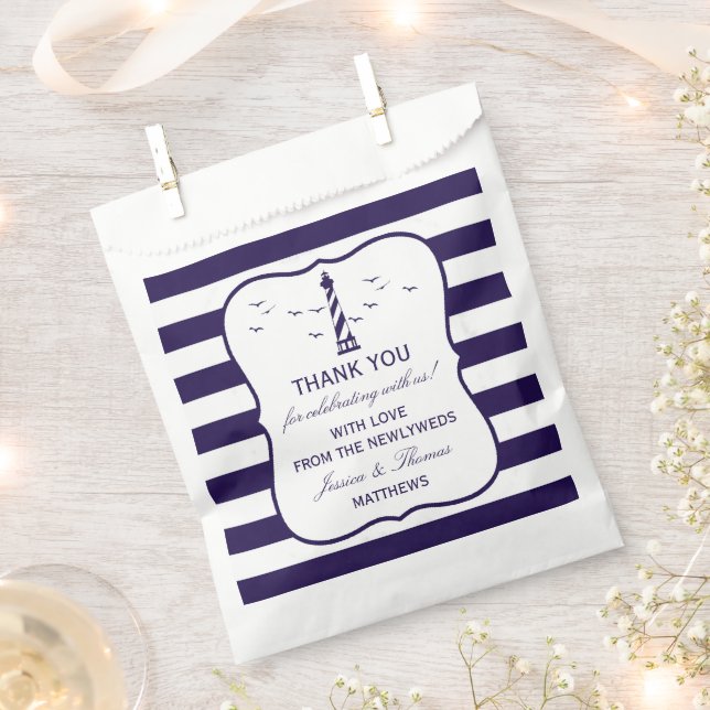 Sachets En Papier La collection de Mariages du phare nautique (Coupé)