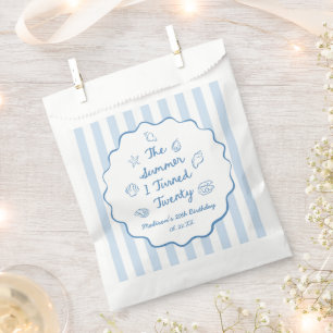 Sachets En Papier La fête d'anniversaire de mes 20 ans l'été de mes 