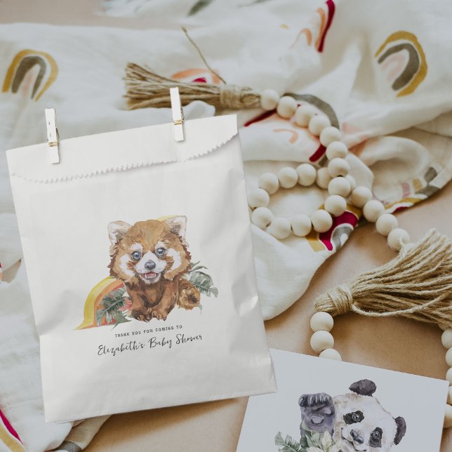 Sachets En Papier La jungle tropicale Baby Animaux | BABY SHOWER (Créateur téléchargé)