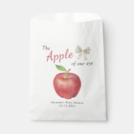 Sachets En Papier La pomme de notre Baby shower oculaire