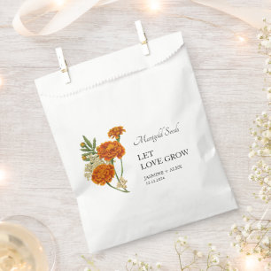 Sachets En Papier Laisser l'amour croître Marigold Mariage de semenc
