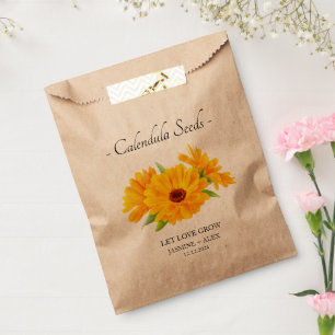 Sachets En Papier Laisser l'amour grandir l Calendula semences maria