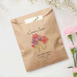 Sachets En Papier Laisser l'amour grandir l Cosmos semences mariage