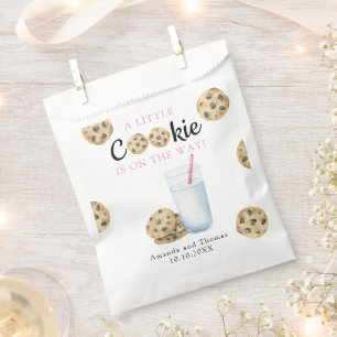 Sachets En Papier Lait et biscuits Baby shower fille