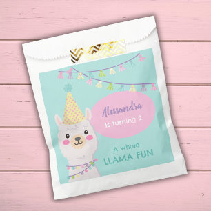 SACHETS EN PAPIER LAMA COULEUR PASTEL CUTE ANNIVERSAIRE