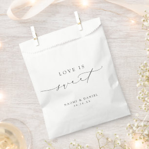 Sachets En Papier L'amour est doux Simple Moderne Chic Script