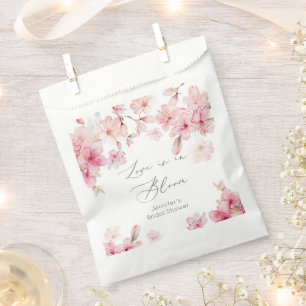 Sachets En Papier L'amour est en fleur cerisier fleuri nuptiale