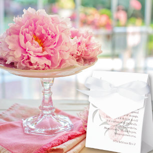 Sachets En Papier L'amour est patient 1 Corinthiens 13:4-7 Pivoine