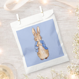 Sachets En Papier Lapin classique en veste bleue