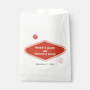Sachets En Papier Las Vegas Casino Destination Mariage Rouge Blanc